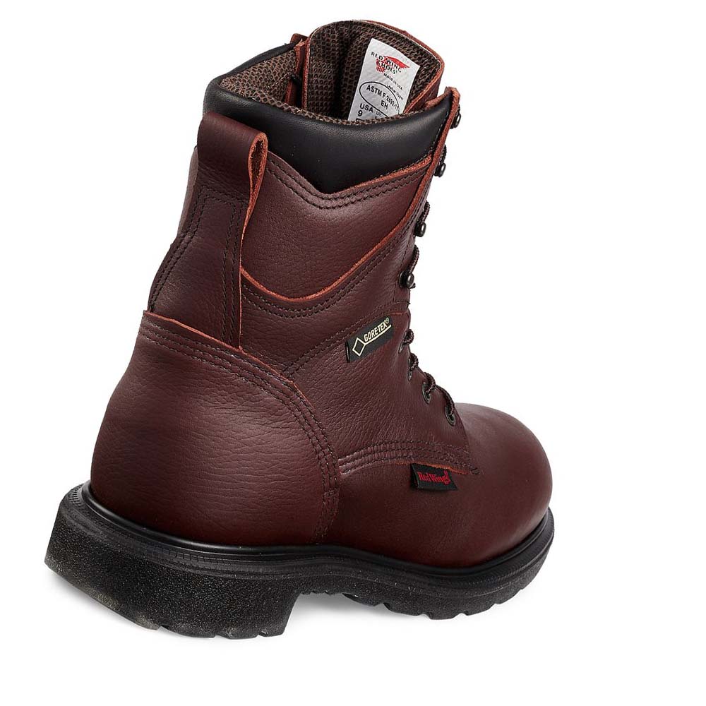 Red Wing SuperSole® 2.0 8-inch Insulated, Waterproof Soft Toe Men's Work Boots Burgundy | ZA 6UZG